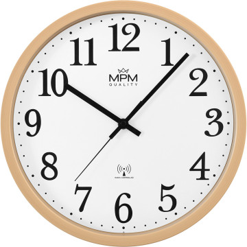 Nástenné hodiny MPM Radio Clermont rádiom riadené, 4503.50